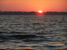 Sunset on the lagoon
